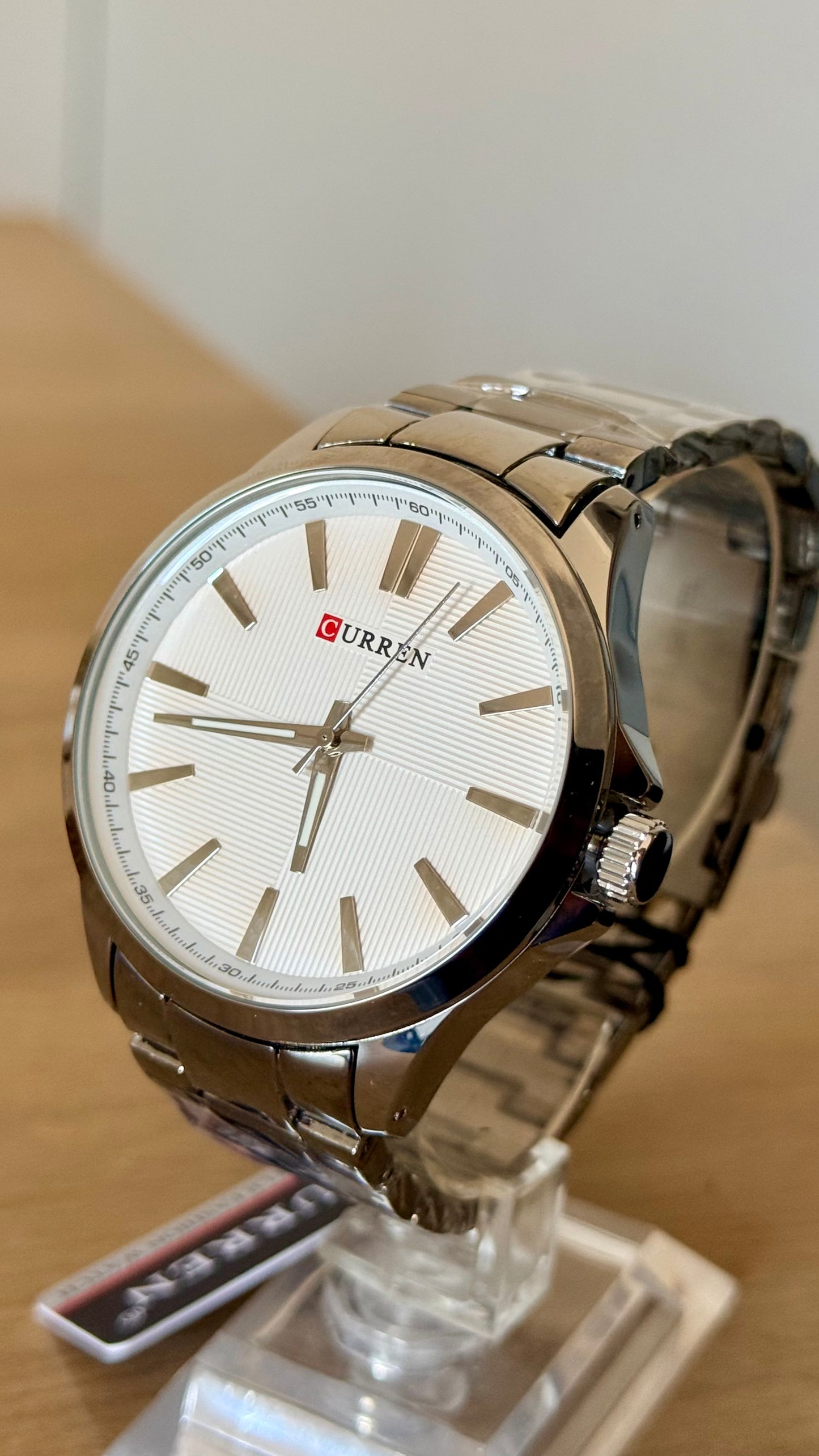Reloj Curren de hombre- Plateado