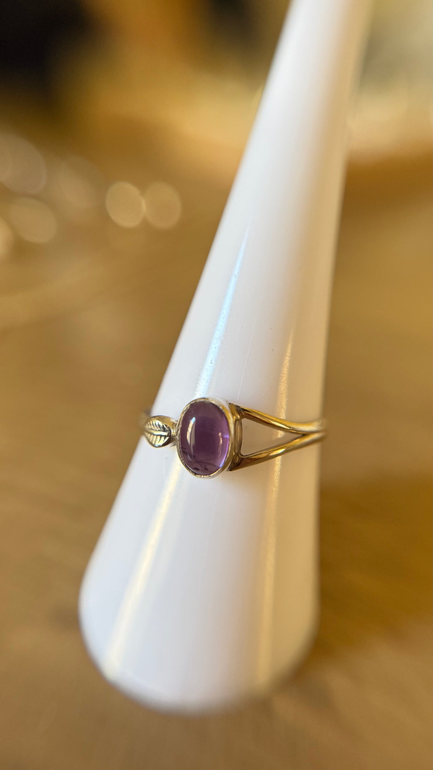 Anillo piedra amatista - Plata 925
