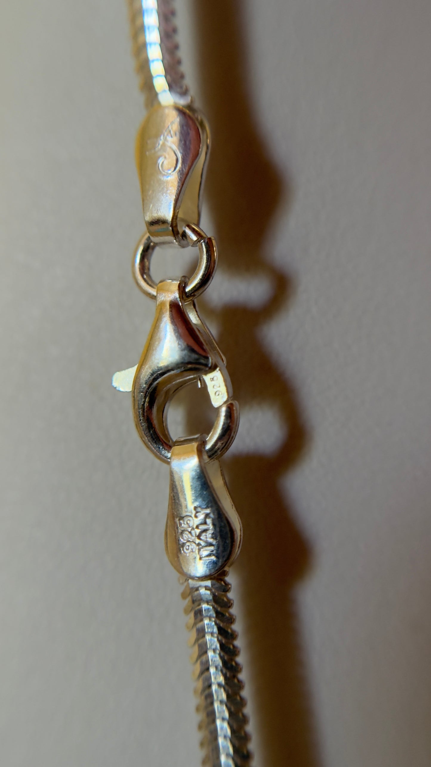 Cadena cola de dragón - Plata 925