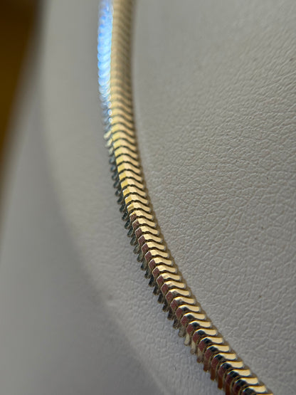 Cadena cola de dragón - Plata 925