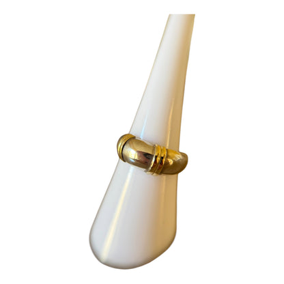Anillo Plata 925 con double Oro 18k