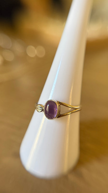 Anillo piedra amatista - Plata 925