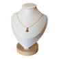 Gargantilla con dije corazón - Enchapada en oro 18k