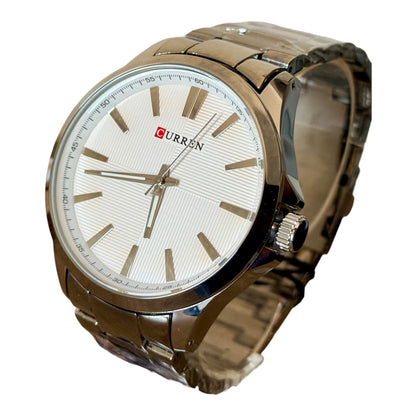 Reloj Curren de hombre- Plateado