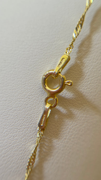 Cadena con Dije Corazón – Baño en Oro Amarillo