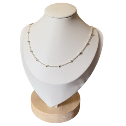 Cadena Singapur con Bolitas 3mm