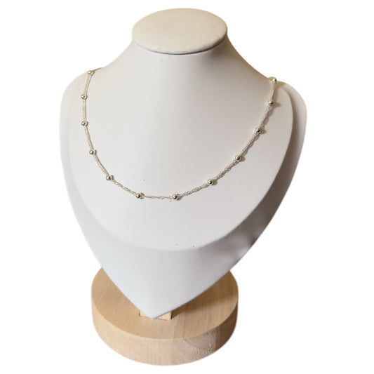 Cadena Singapur con Bolitas 3mm