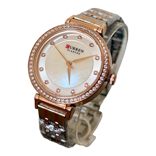 Reloj Curren de dama - Combinado plateado y oro rosa