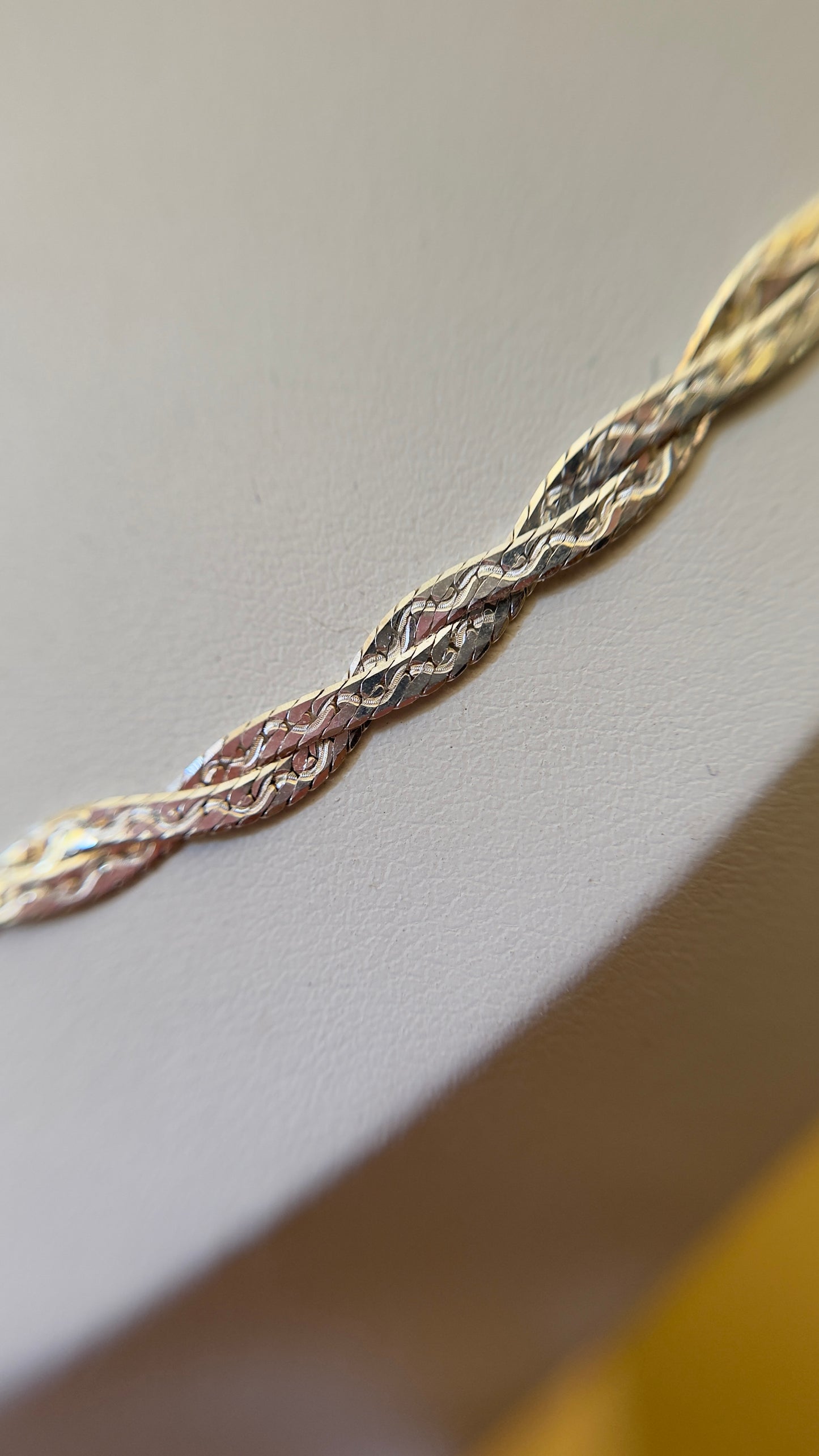 Cadena Omega Trenzada de Plata 925