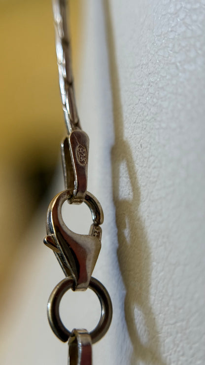 Cadena con dije de Cruz en Plata y Oro