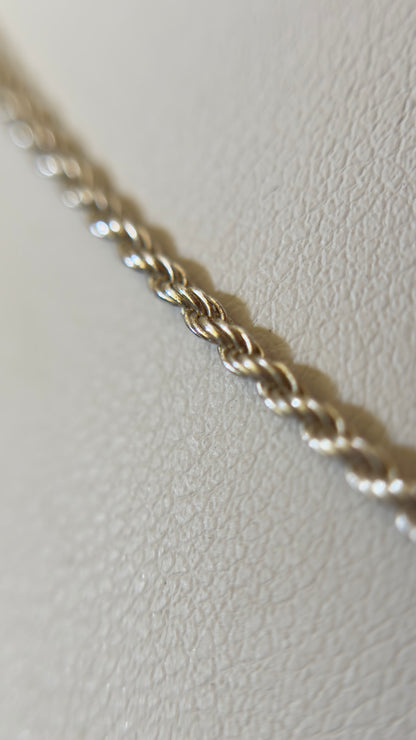 Cadena con Dije Cruz con circones - Plata 925