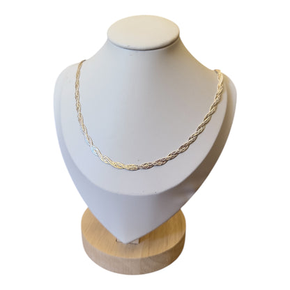 Cadena Omega Trenzada de Plata 925